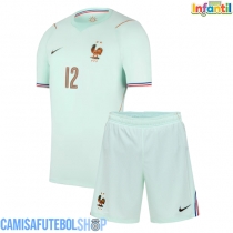 Camisa de time de futebol França Randal Kolo Muani #12 Replicas 2º Equipamento Infantil Mundo 2026 Manga Curta (+ Calças curtas)
